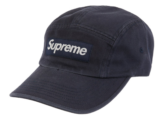 Supreme Washed Chino Twill Camp Cap (SS23) - Navy