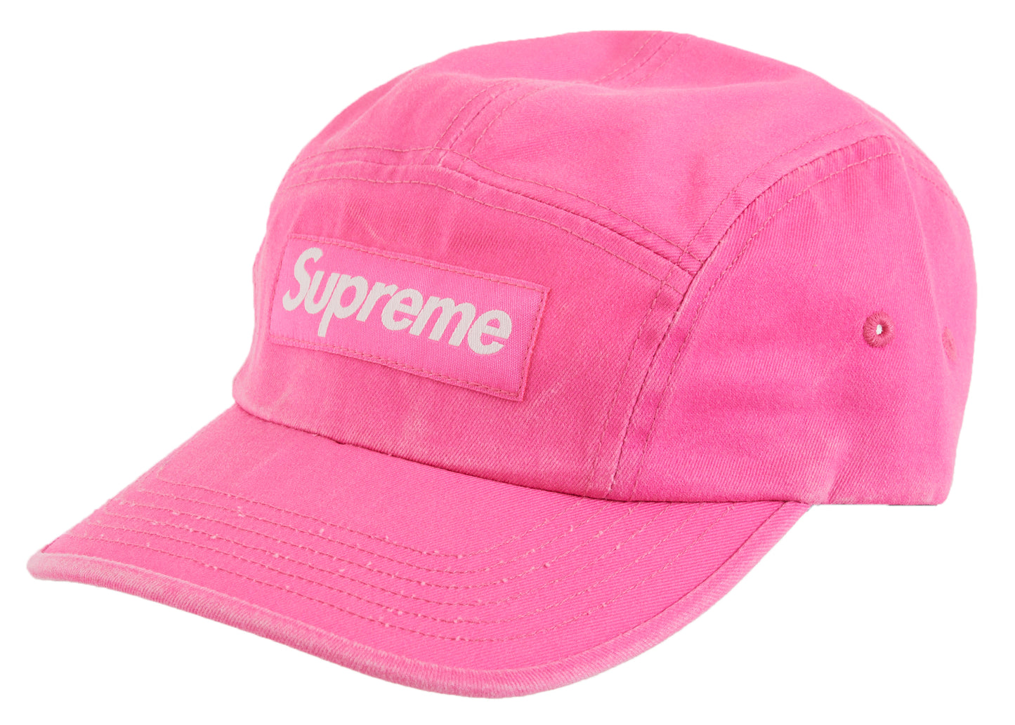 Supreme Washed Chino Twill Camp Cap (SS23) - Pink