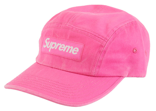 Supreme Washed Chino Twill Camp Cap (SS23) - Pink