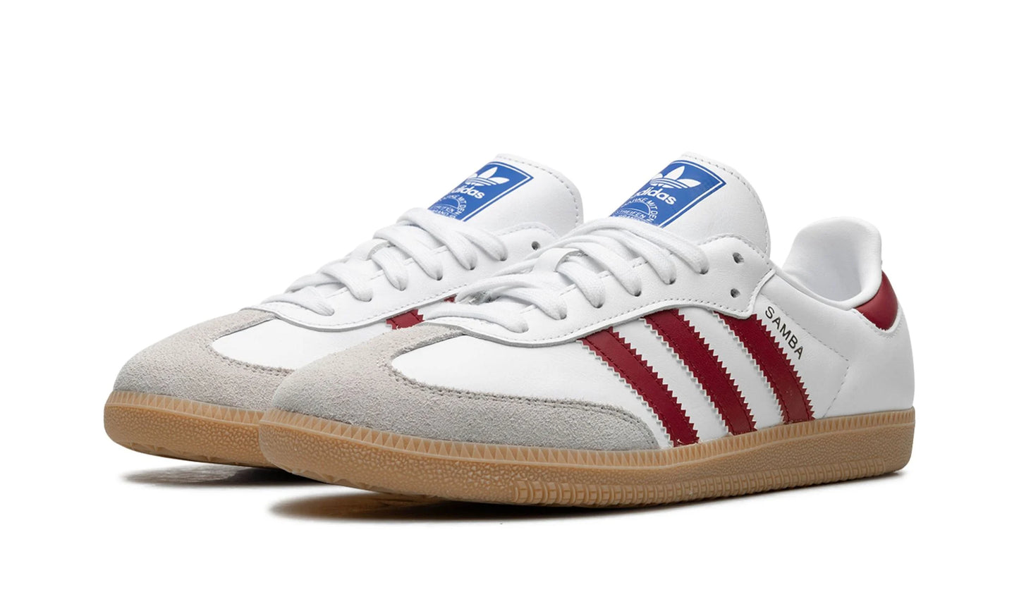 adidas Samba OG 'Cloud White Collegiate Burgundy Gum' (GS)