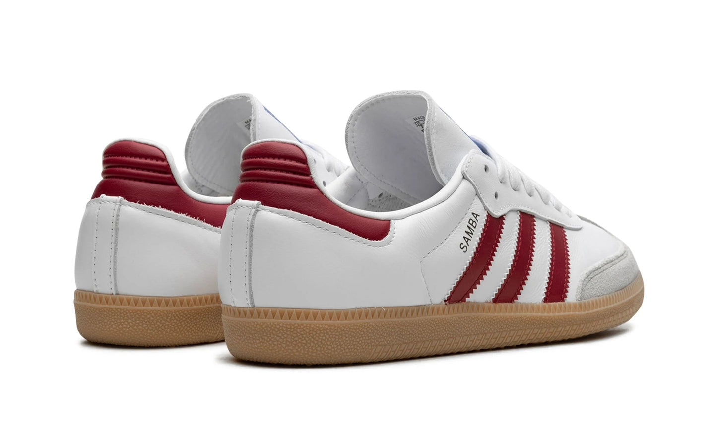 adidas Samba OG 'Cloud White Collegiate Burgundy Gum' (GS)