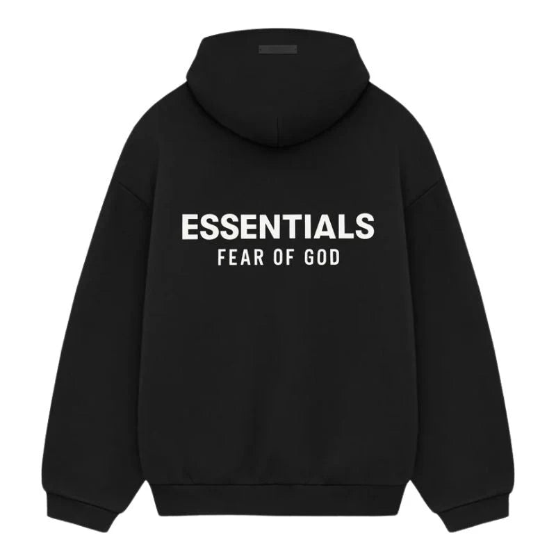 Fear of God Essentials Pullover Hoodie (FW24)-  Black