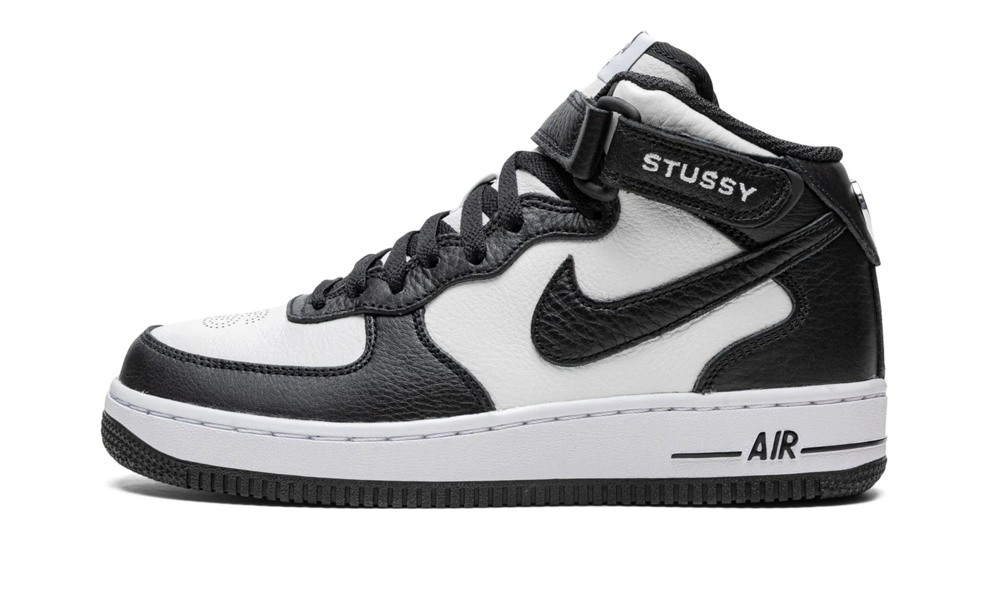 Nike Air Force 1 Mid 'Stussy - Light Bone Black' – Reborn. Nike Air Force 1 Mid 'Stussy - Light Bone Black' – Reborn.