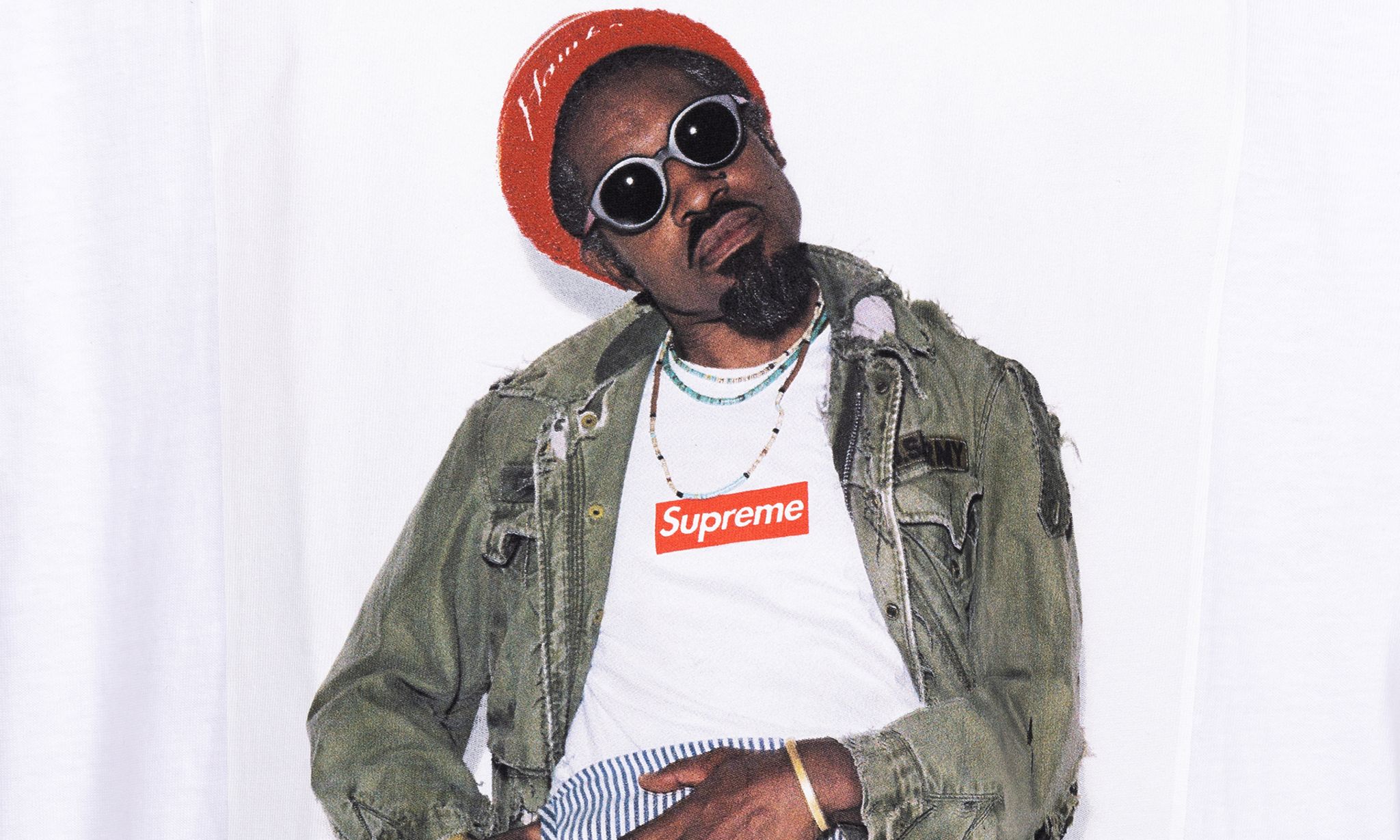 Supreme Andre 3000 White XL top