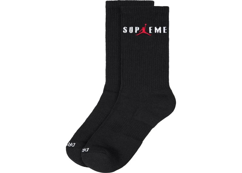 Supreme Jordan Crew Socks (FW24) - Black