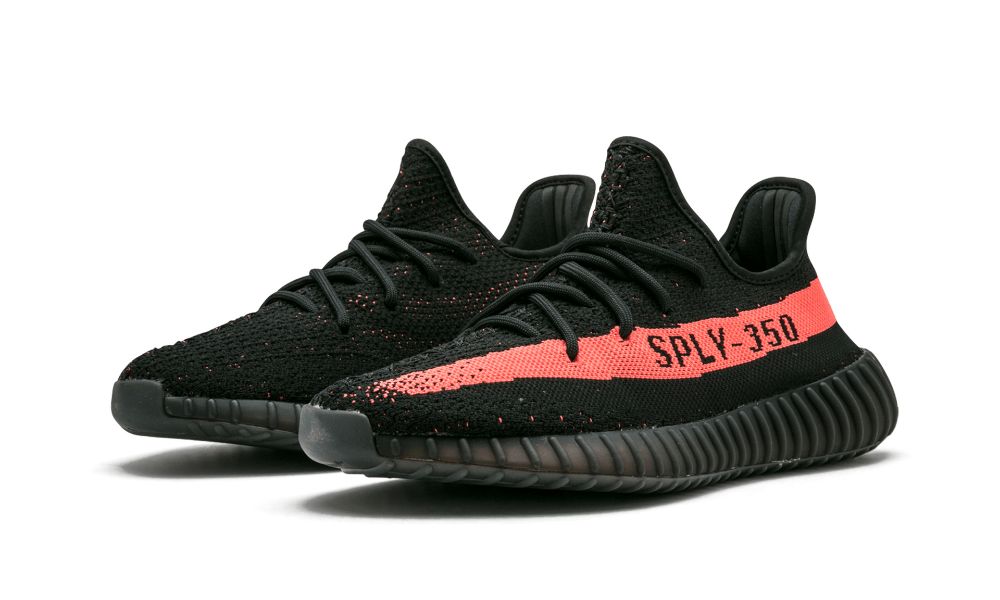 adidas Yeezy Boost 350 V2 Core Black Red 'Red Stripe' (2016/2022)